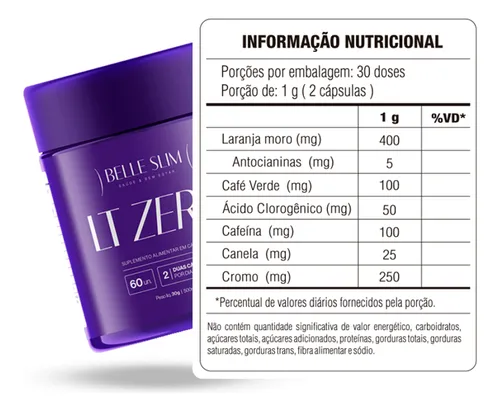 1x LT ZERO - Termogênico Natural - Imagem 2